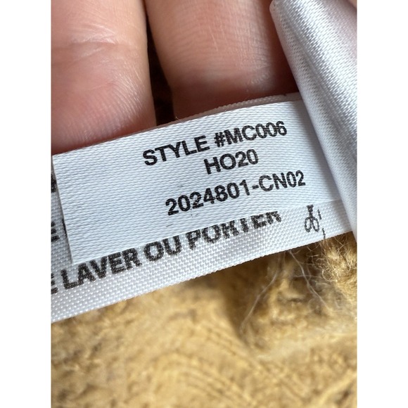 Madewell Charley Alpaca Blend Sweater Pointelle‎ Pullover Knit Tan Womens Small - Picture 5 of 6